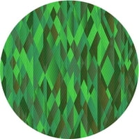 Ahgly Company вътрешен правоъгълник с шарени неонови зелени килими, 3 '5'