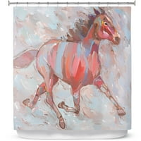 Душ завеси 70 93 от Dianoche Designs от Hooshang Khorasani - Пълен крак напред коне