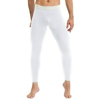 Мъжки панталони спортни тренировки за тренировки с висока еластичност бързо изсушаване на гамари Панталони за мъже бели s