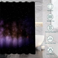 Galaxy Space Star Print завеси за баня душ празнични декорации за дома, 3, 90x